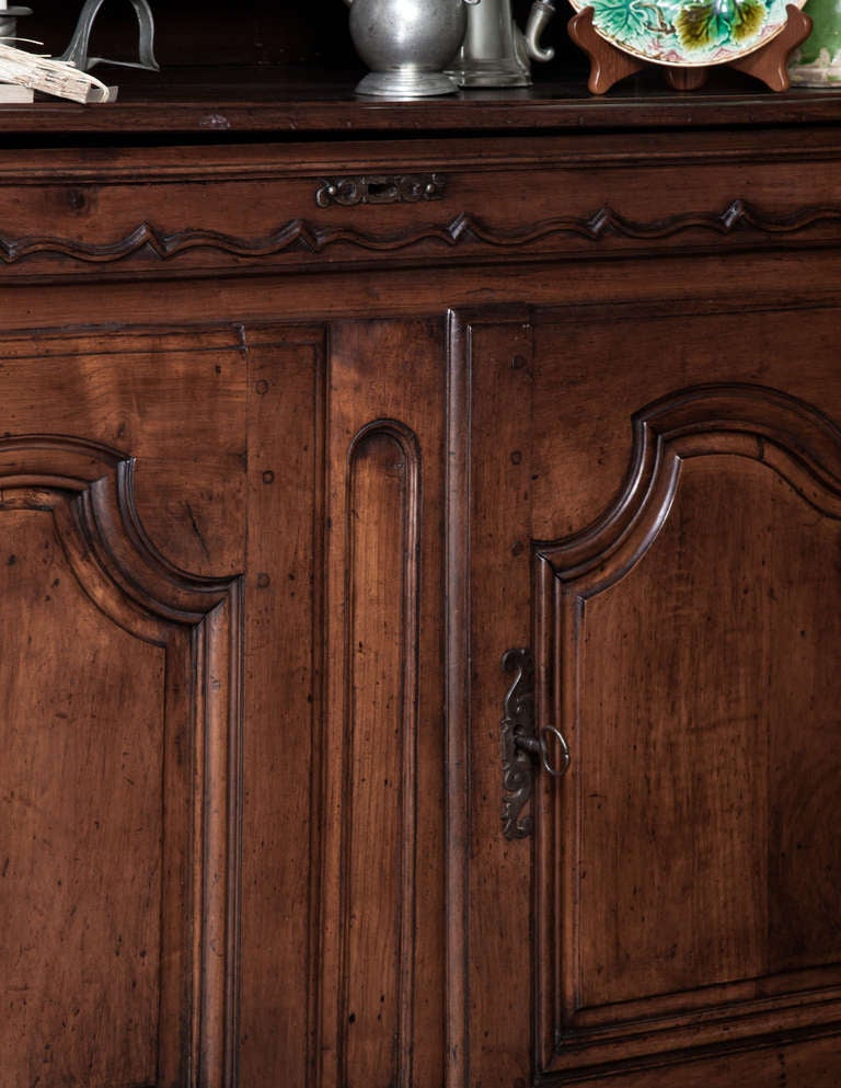 18th Century and Earlier 18th Century Provencal Walnut Vaisselier