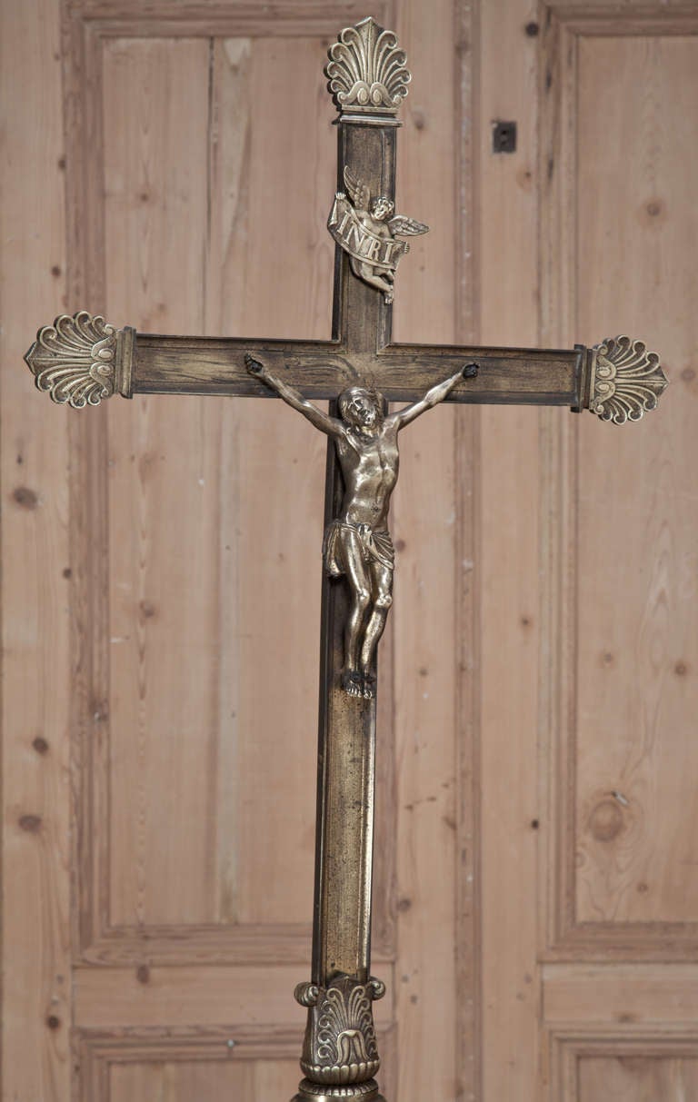 Antique Brass & Bronze Crucifix