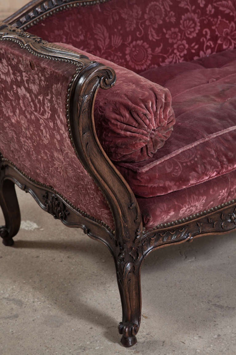 Rococo Antique Louis XV Salon Sofa