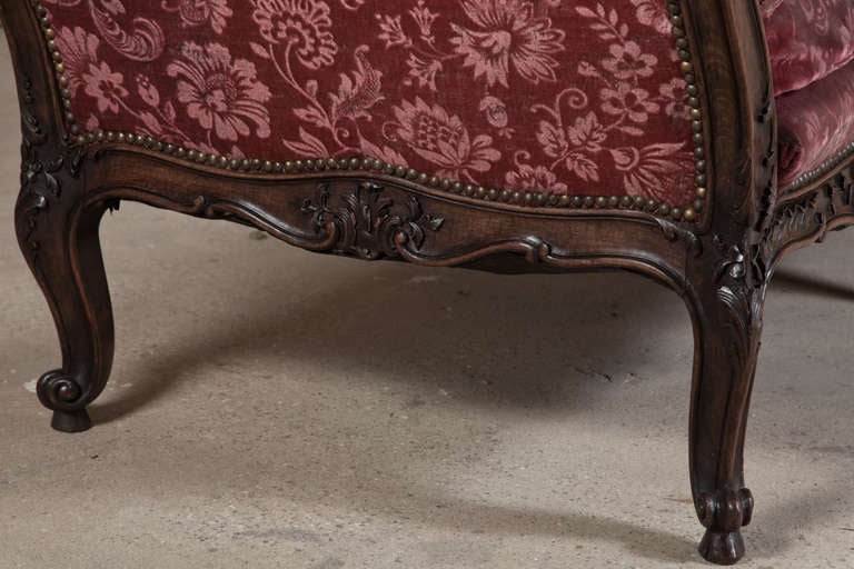 French Antique Louis XV Salon Sofa