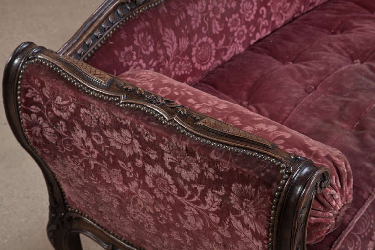 Antique Louis XV Salon Sofa In Excellent Condition In Dallas, TX