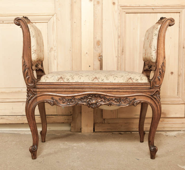 19th Century Antique French Louis XV Armbench