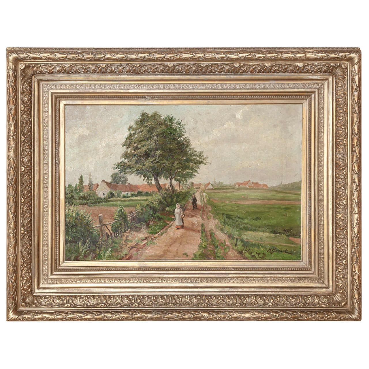 19th Century Antique Oil Painting by Bodart