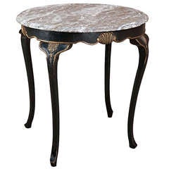 Antique Chippendale Marble Top Table