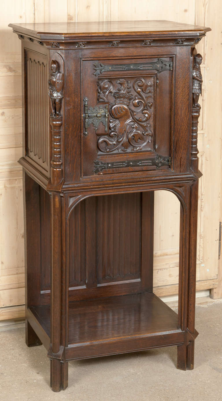 Antique Gothic Raised Cabinet at 1stdibs