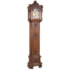 Antique Liegoise "Moon Phase" Long Case Clock