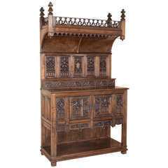 Grand Antique French Gothic Vaisselier