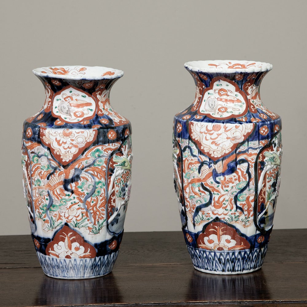 Japanese PAIR 19th Century Imari Vases