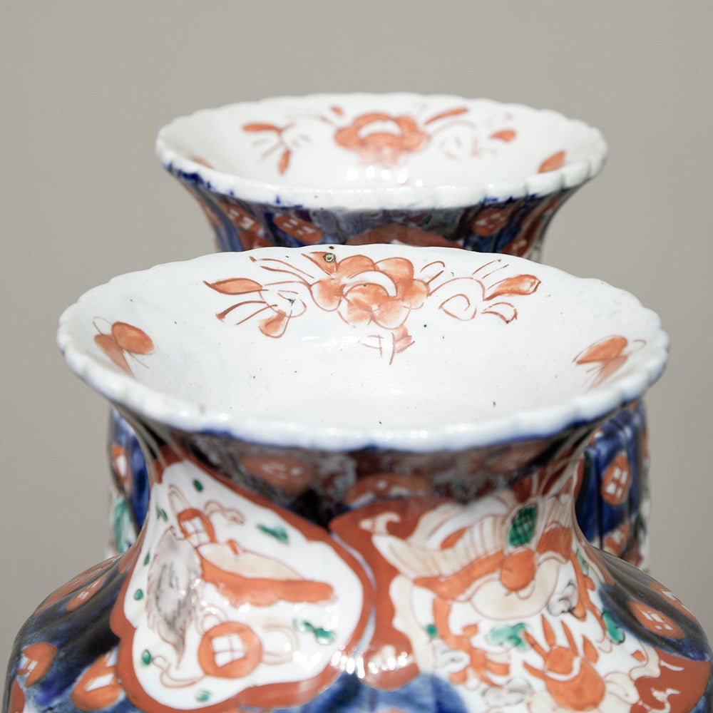Late 19th Century PAIR 19th Century Imari Vases