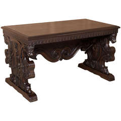 Antique Italian Renaissance Writing Table