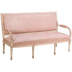 Antique French Louis XVI Painted Canape
