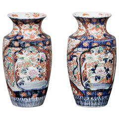 PAIR 19th Century Imari Vases