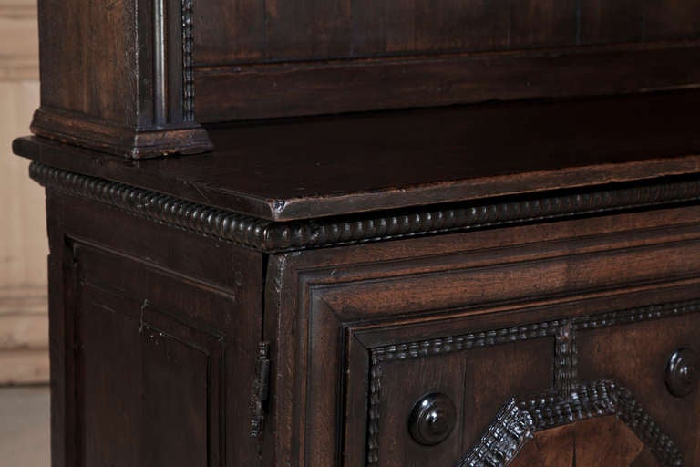 Antique English Buffet with Open Display Shelves In Excellent Condition In Dallas, TX