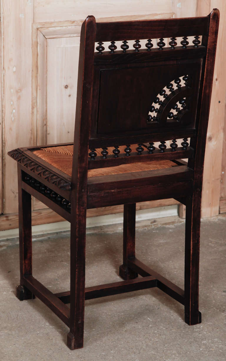 Set of 6 Antique Brittany Chairs 1
