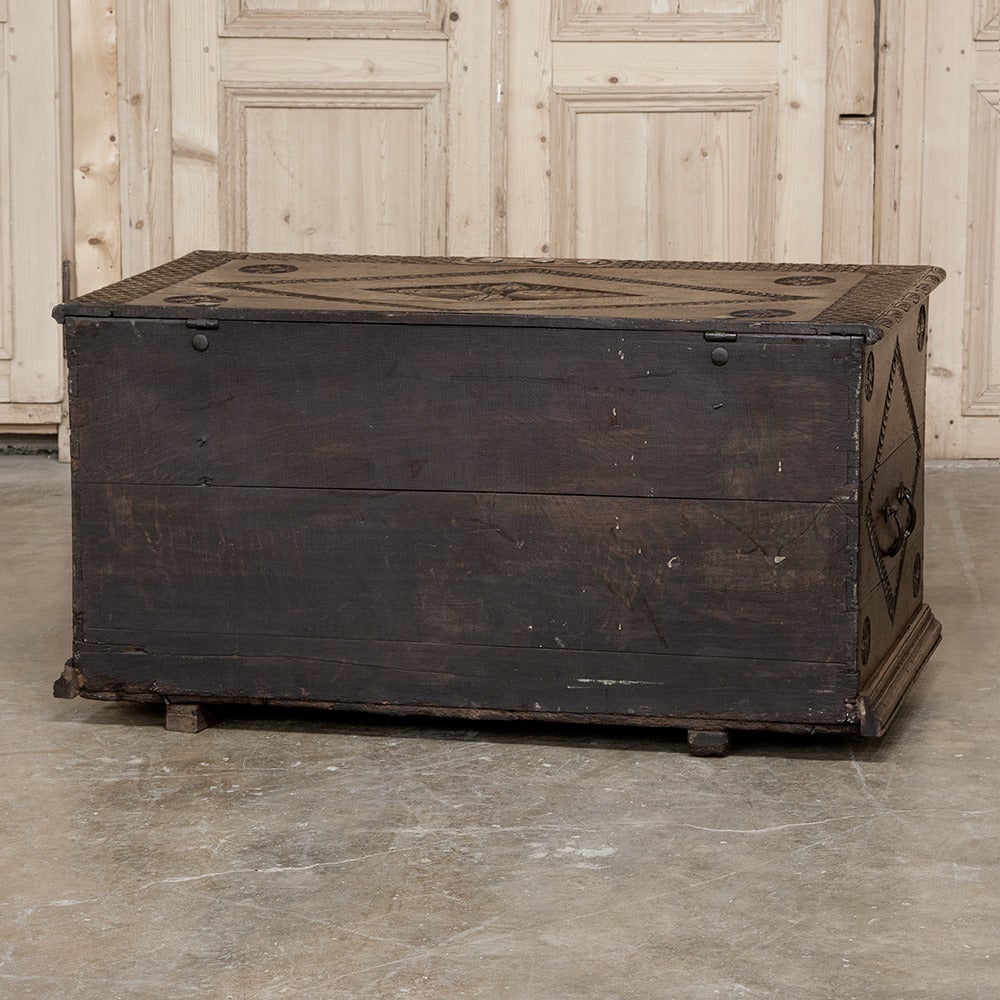 18th Century Renaissance Antique Trunk 6