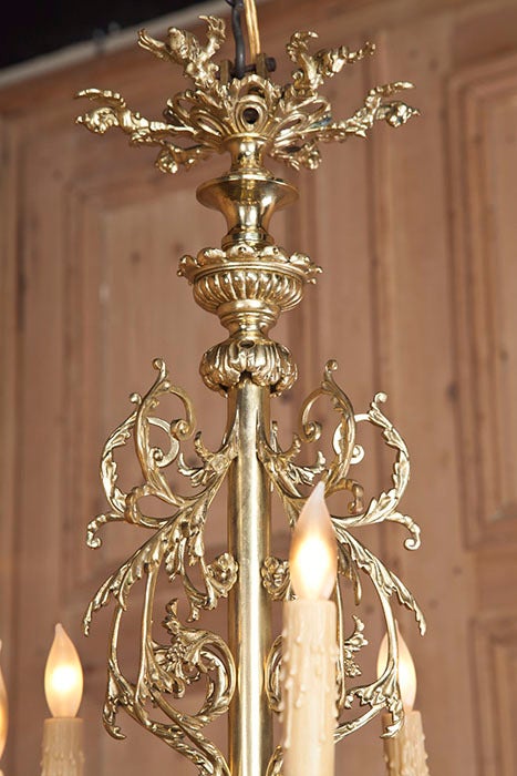 Antique Renaissance Bronze Chandelier