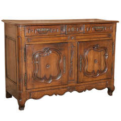 Antique 18th Century Provencal Walnut Buffet