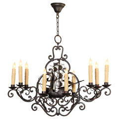 Nautical Wrought Iron Chandelier