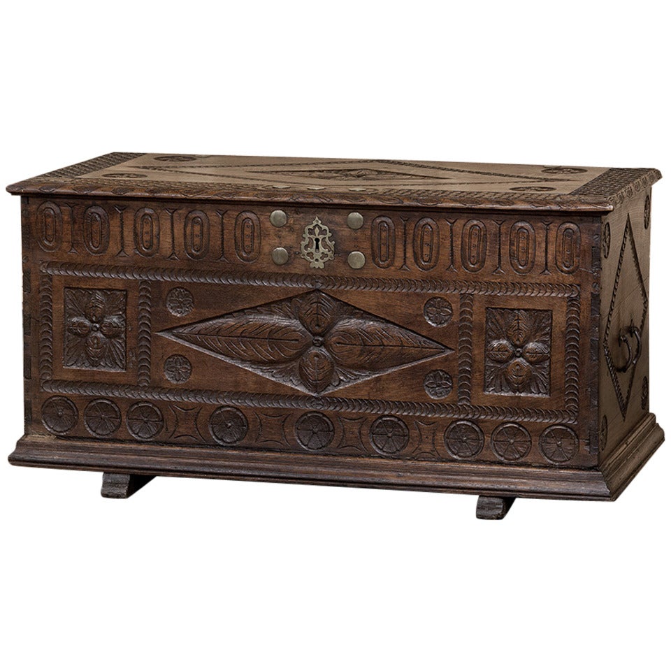 18th Century Renaissance Antique Trunk