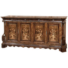 Italian Neoclassical Marquetry Buffet