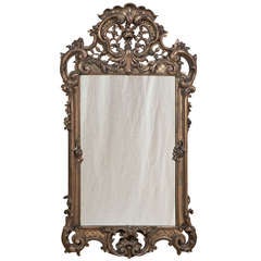 Antique Italian Baroque Gilded Mirror