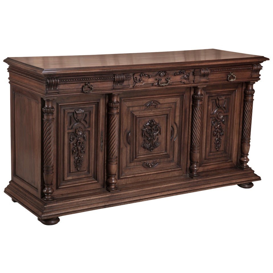 Antique French Henri II Walnut Buffet