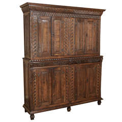 Antique Rustic Renaissance Armoire