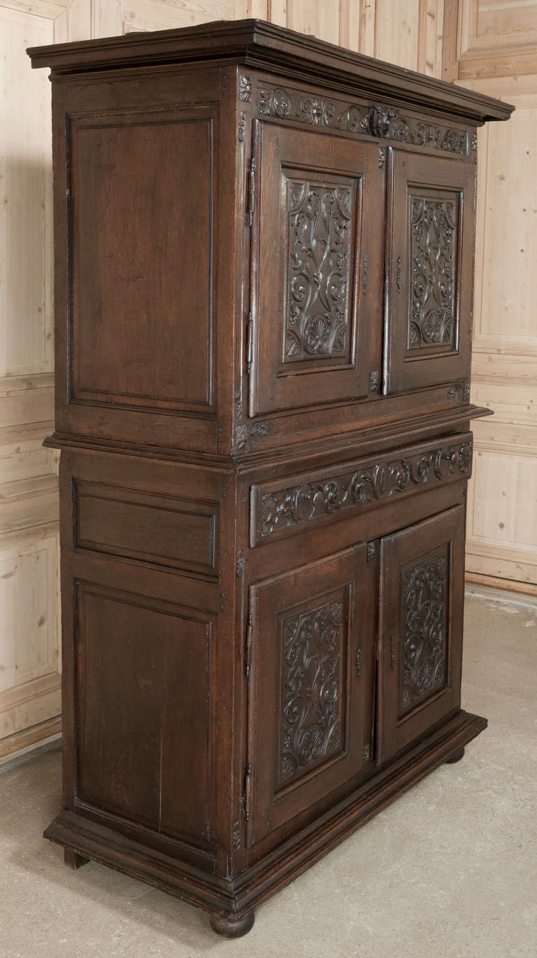 18th Century and Earlier Antique 18th Century Italian Country Armoire