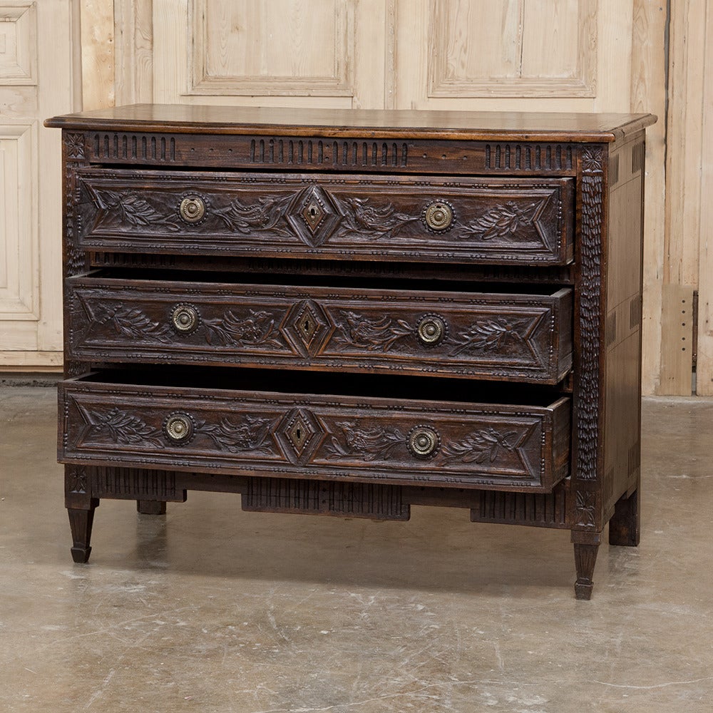 Neoclassical Revival 18th Century Country French Commode