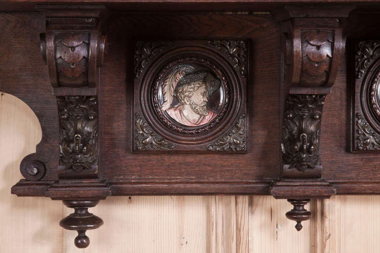 19th Century Antique Belgian Wall Shelf