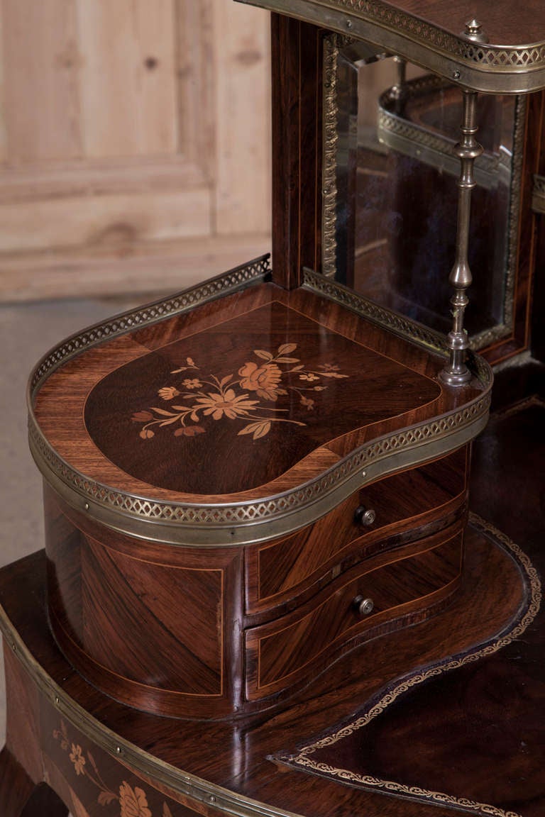 19th Century French Louis XV Marquetry Vanity/Desk ~ SALE ~ 1