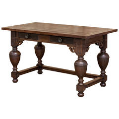 Antique Dutch Renaissance Oak Desk