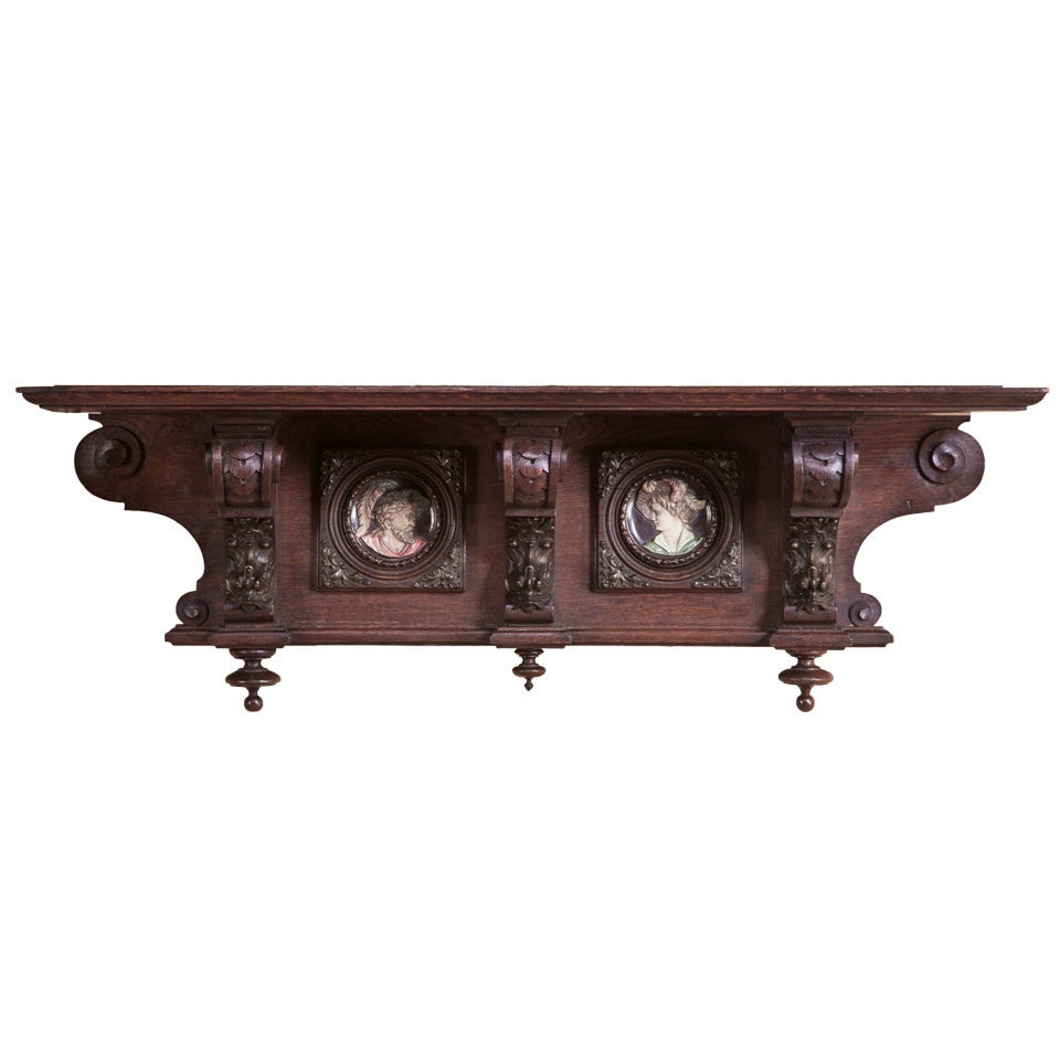 Antique Belgian Wall Shelf