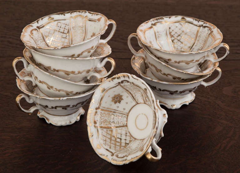Antique Old Paris Porcelain Tea Set 1