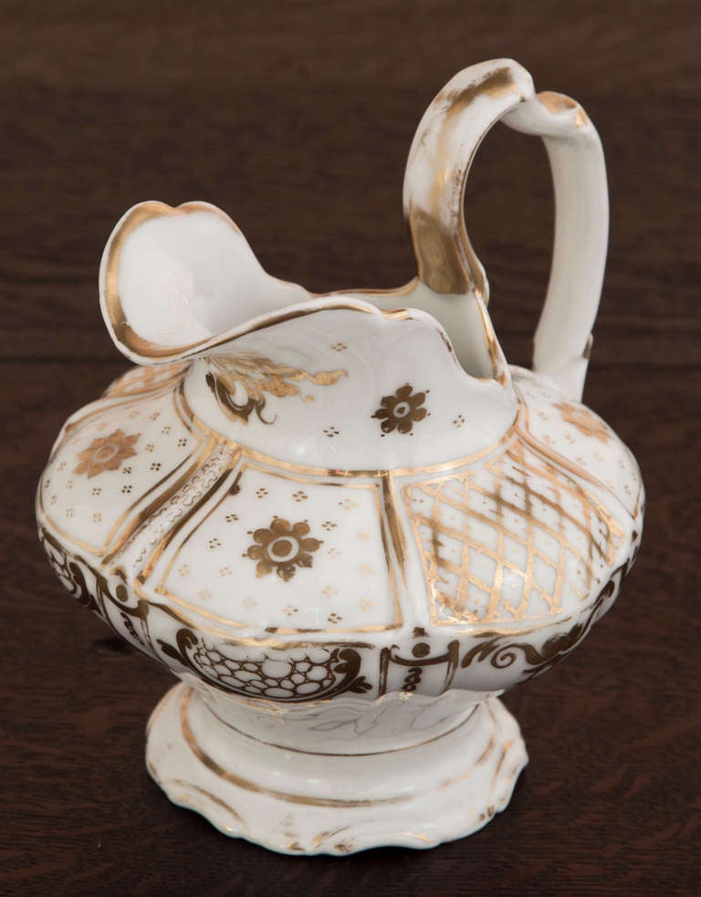 French Antique Old Paris Porcelain Tea Set