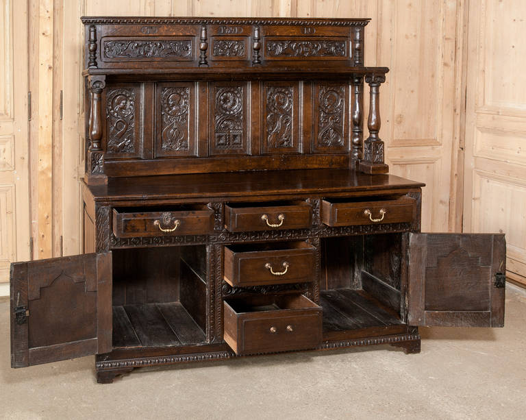 Antique English 18th Century Renaissance Buffet
