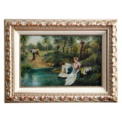 Antique Framed Oil on Canvas by J.Capelle ~ SUPER SALE ~ Antique Framed Oil on Canvas by J.Capelle ~ SUPER SALE ~