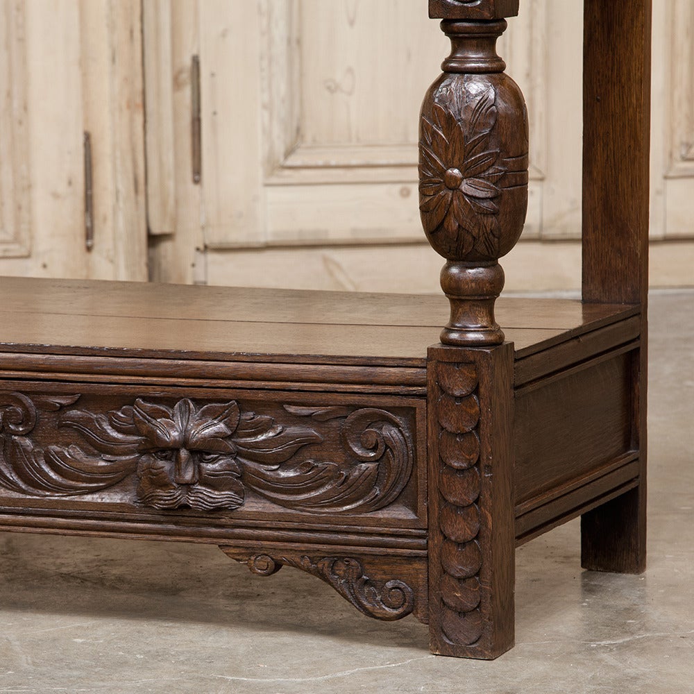 19th Century Renaissance Hall Table - Console In Excellent Condition In Dallas, TX