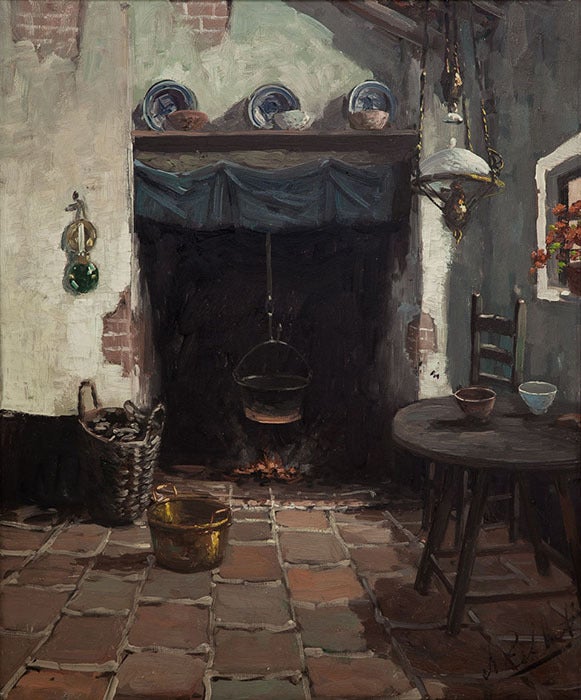 Vintage Framed Oil on Canvas