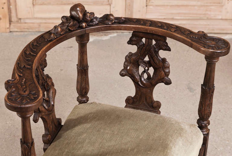 Sculpted from fine Italian walnut to be decorative as well as functional.