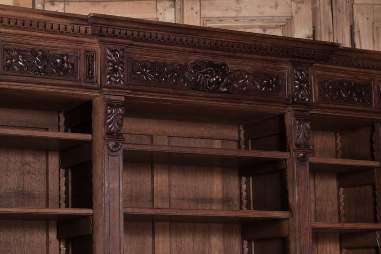 This impressive triple bibliotheque naturally caught our eye with its majestic presence, but we were totally hooked when we discovered its amazing library-style lower interior. Sculpted from dense, old-growth French white oak to last for centuries,