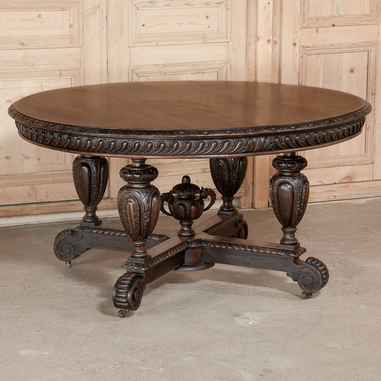 Antique Napoleon III Oval Center Table In Excellent Condition In Dallas, TX