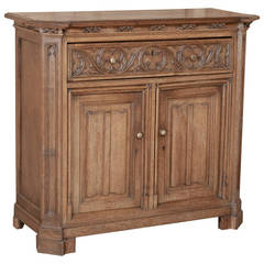 19th Century Stripped French Gothic Buffet