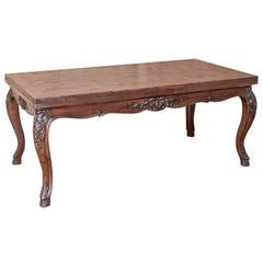 Antique Country French Draw-Leaf Table