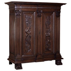 Used 18th Century Dutch Renaissance Oak "Angel" Armoire