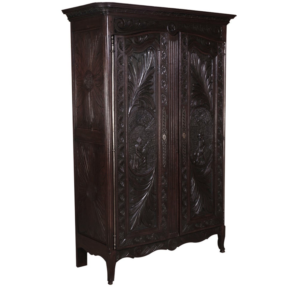 Antique Brittany Armoire