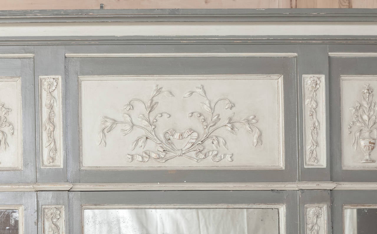 19th Century Painted French Neoclassical Parisienne Console with Hidden Door 2