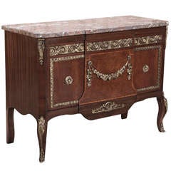 19th Century French Louis XVI Marble Top Buffet