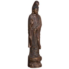 Antique Hand-Carved Buddha Statue