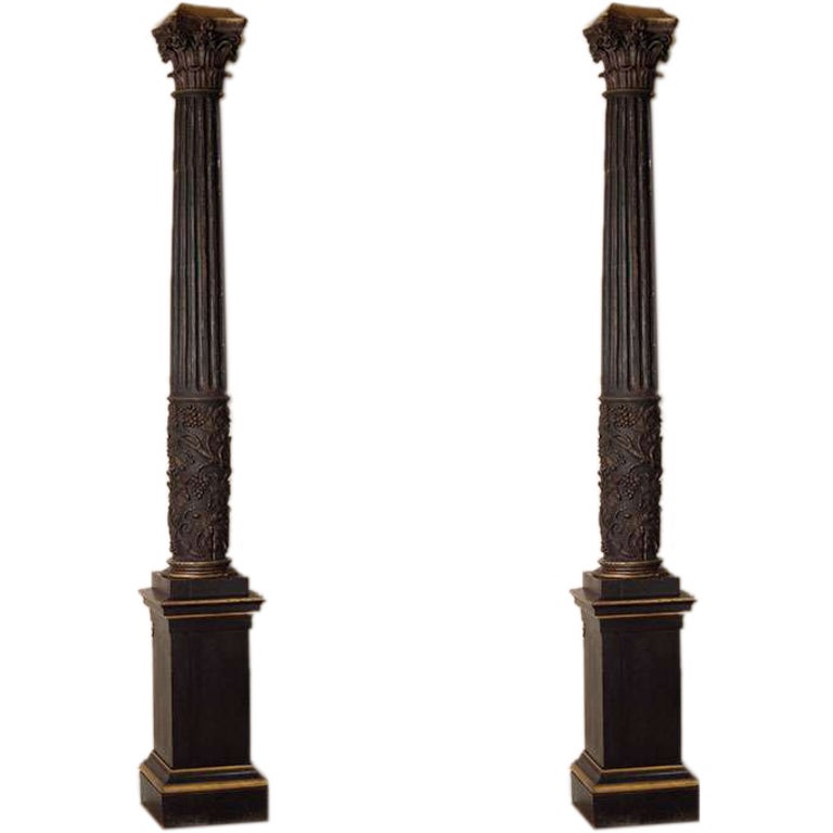 17th Century Architectural Monumental Italian Corinthian Columns